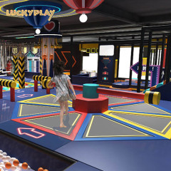 Different age group commercial trampoline adventure park ninja course children indoor playground equipment manufacturers