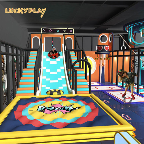 Different age group commercial trampoline adventure park ninja course children indoor playground equipment manufacturers