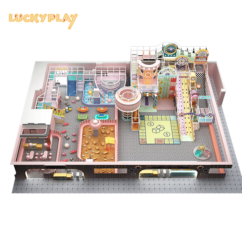 Indoor playground equipment for large shopping malls