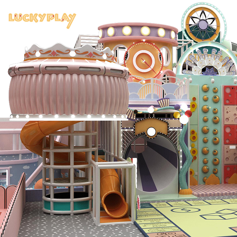 Indoor playground equipment for large shopping malls