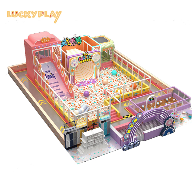 Million ball pool kids soft play big slide children indoor playground equipment manufacturers