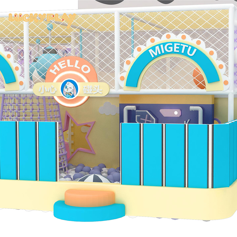 Shopping mall commercial big slide children soft play indoor playground equipment