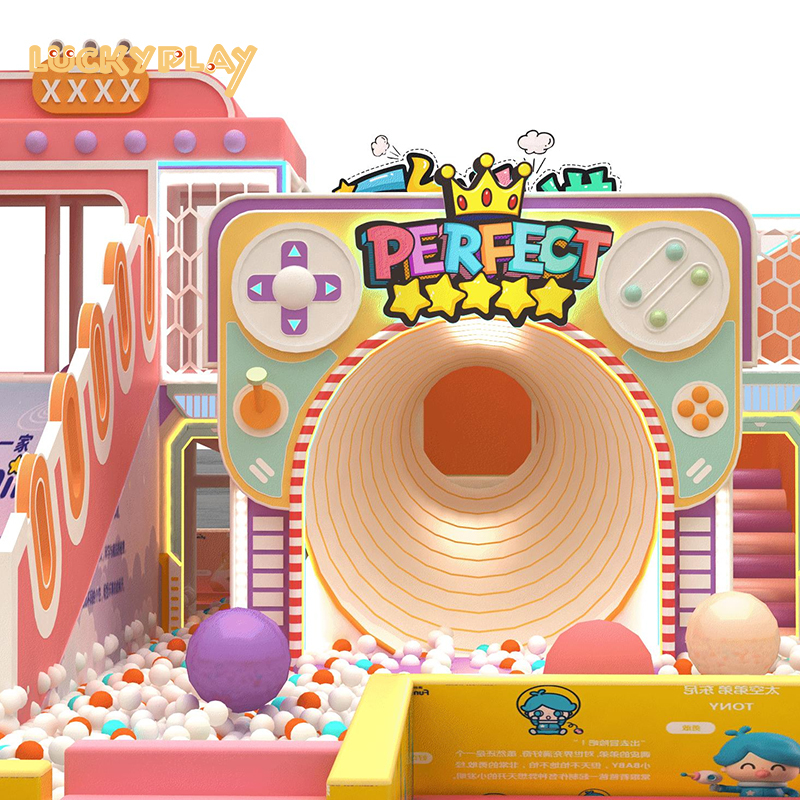 Million ball pool kids soft play big slide children indoor playground equipment manufacturers