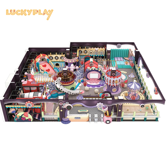 250 Square meters of indoor playground equipment for kids