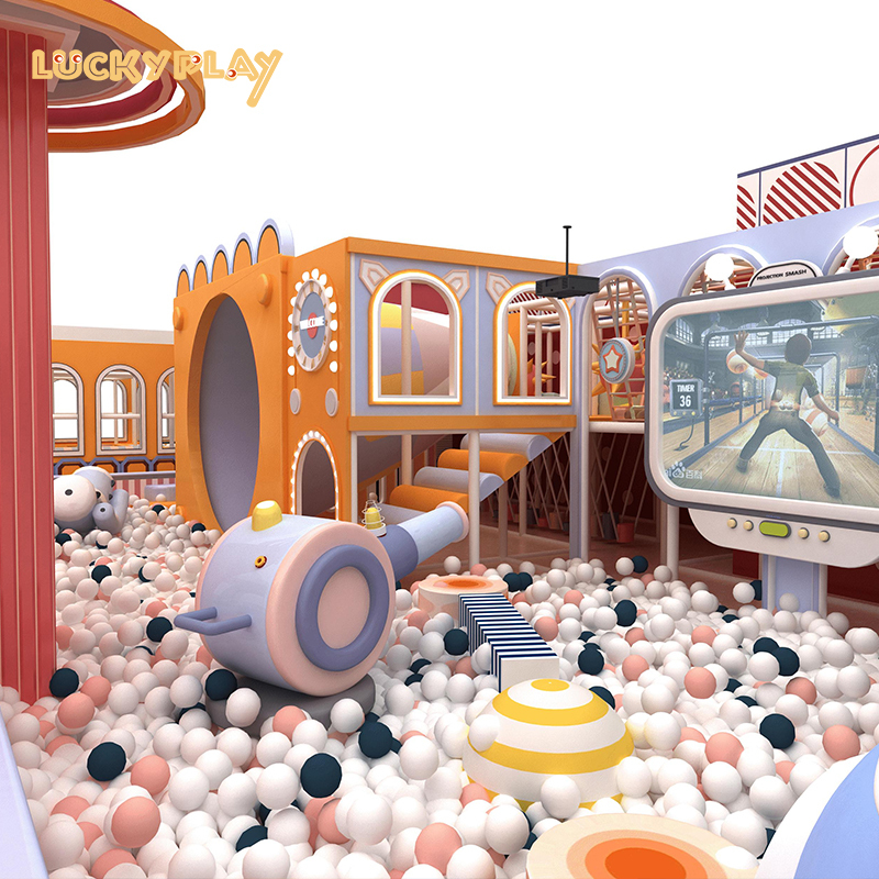 Large slide ball pool soft play indoor playground equipment
