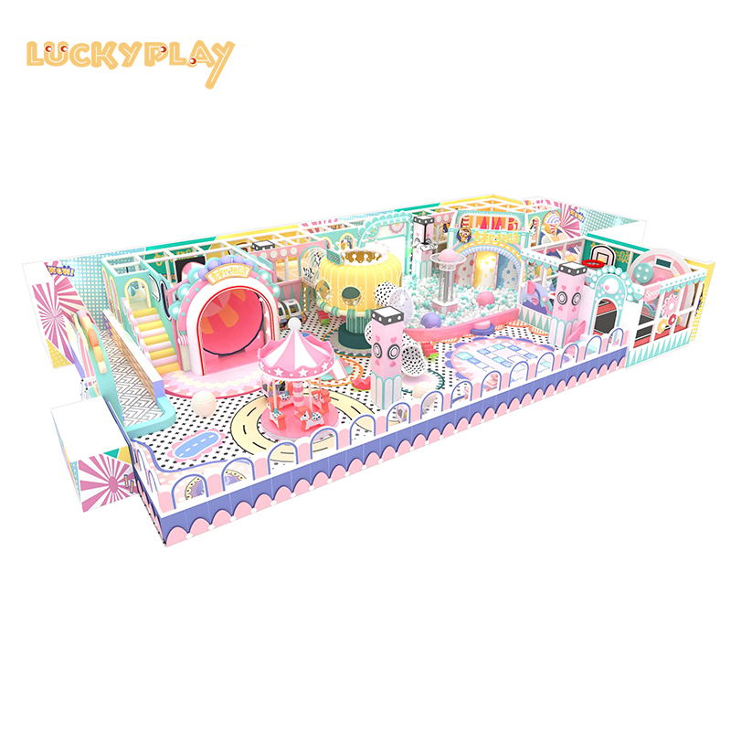 Indoor playground equipment for children slide
