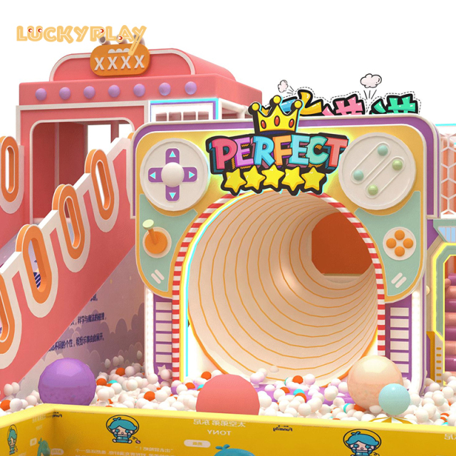 Million ball pool kids soft play big slide children indoor playground equipment manufacturers