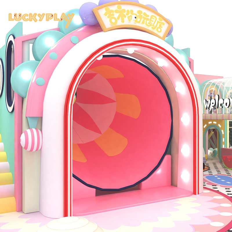 Indoor playground equipment for children slide