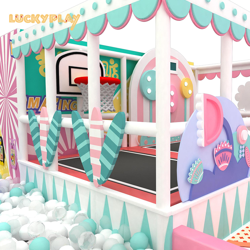 Indoor playground equipment for children slide