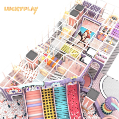 Indoor playground with slide ball pool