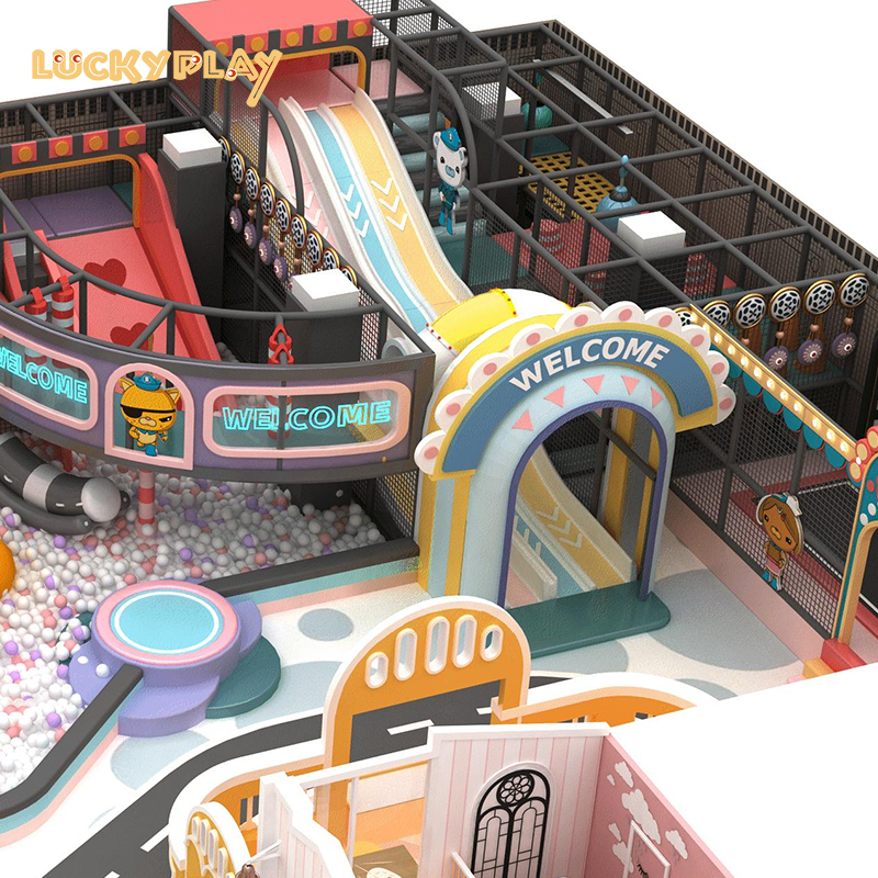 Large slide ball pool kids indoor playground