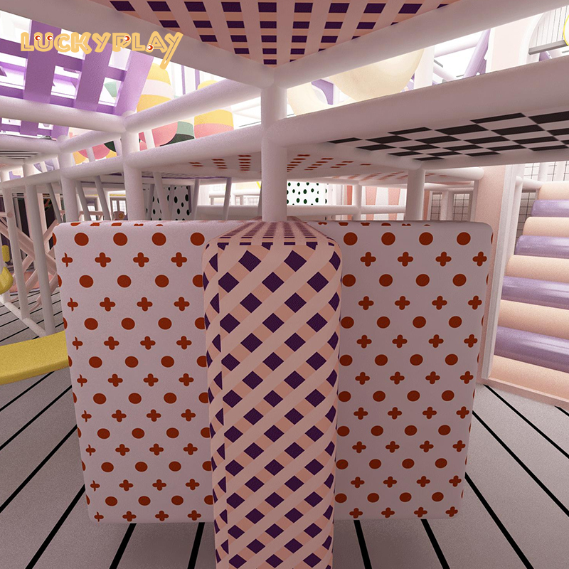 Indoor playground with slide ball pool