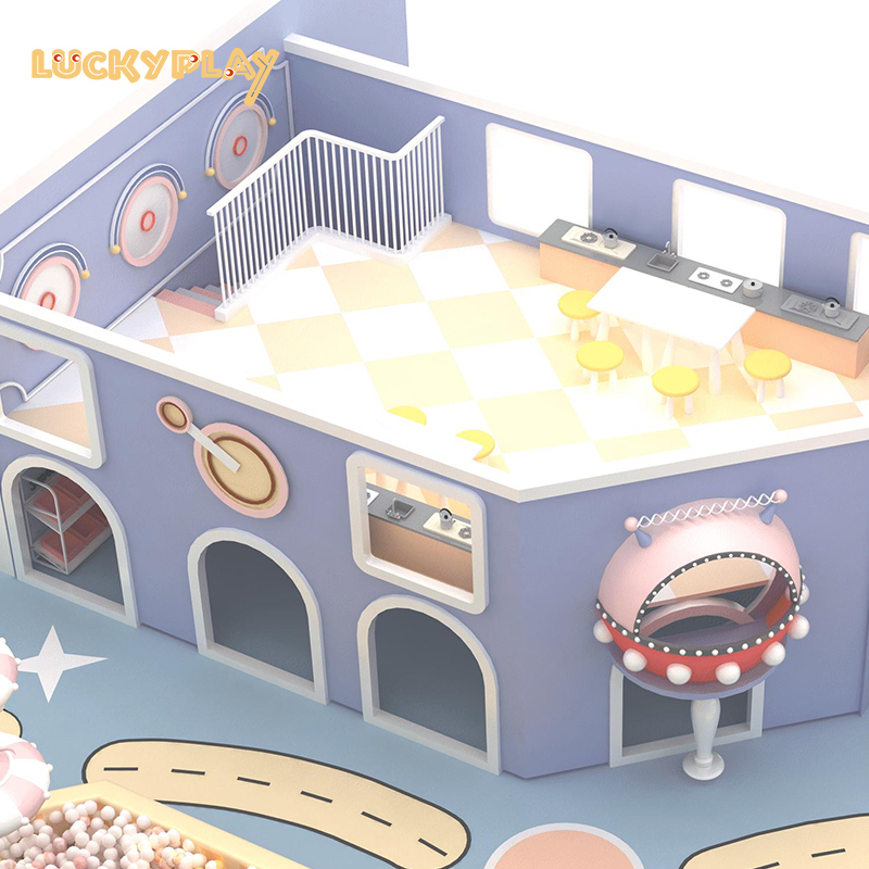 Indoor playhouse soft play area