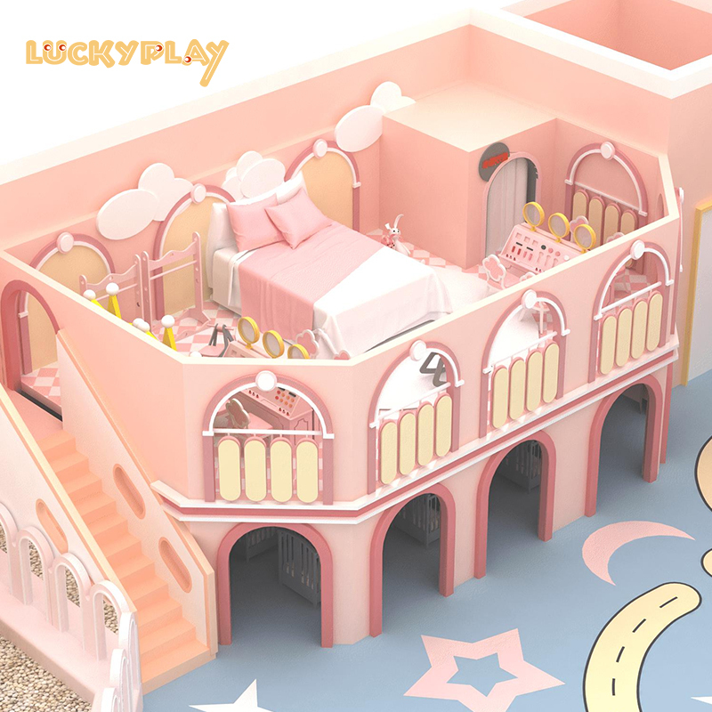 Indoor playhouse soft play area