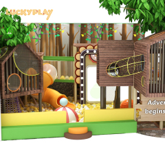 Jungle themed children's indoor play equipment
