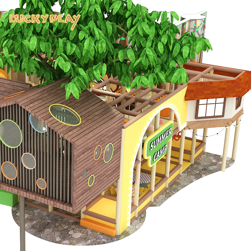 Jungle themed children's indoor play equipment