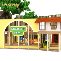 Jungle themed children's indoor play equipment