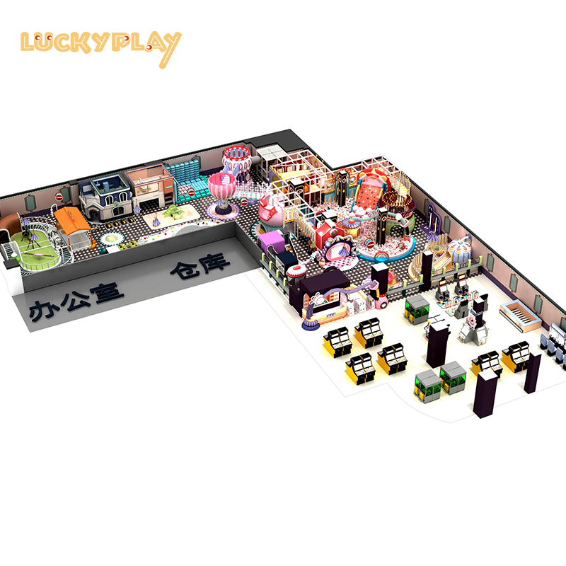 Sweet candy theme children's indoor playground