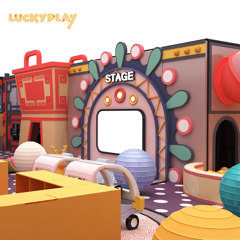Red Chinese theme indoor playground
