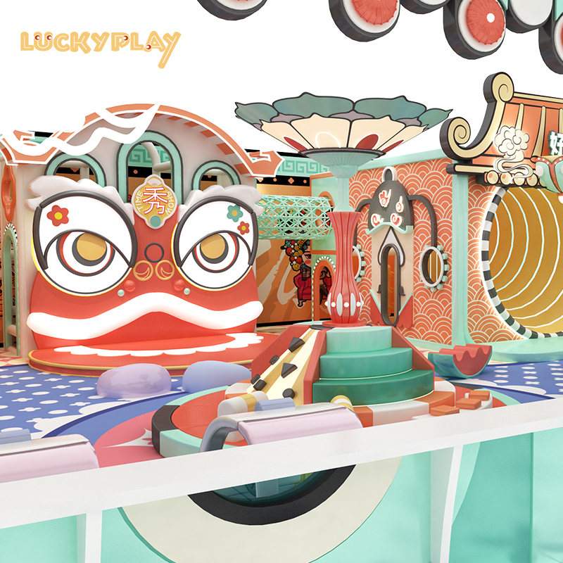 Chinese trend children's indoor playground design scheme
