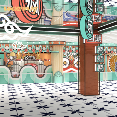 Chinese trend children's indoor playground design scheme