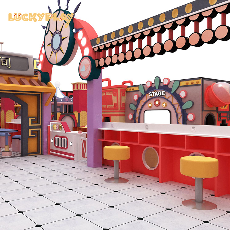 Red Chinese theme indoor playground