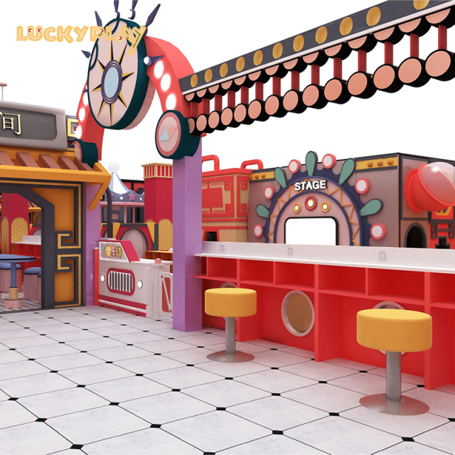 Red Chinese theme indoor playground