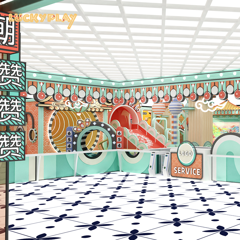 Chinese trend children's indoor playground design scheme