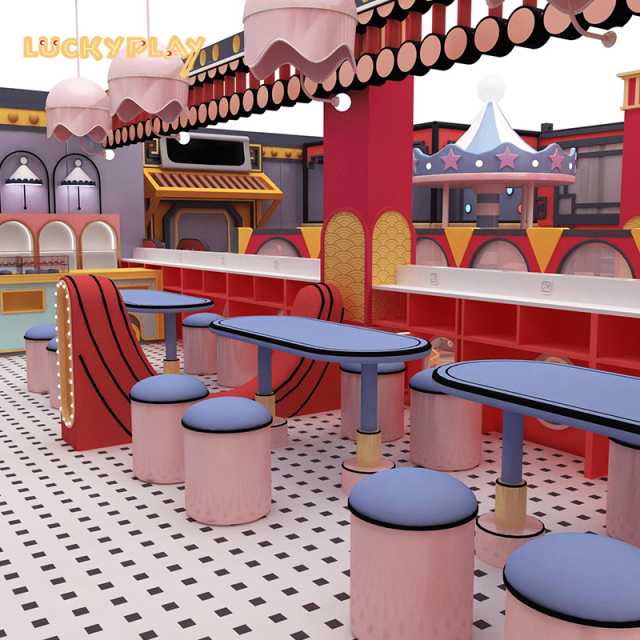Red Chinese theme indoor playground