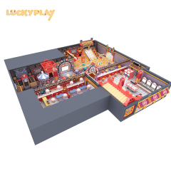 Red Chinese theme indoor playground