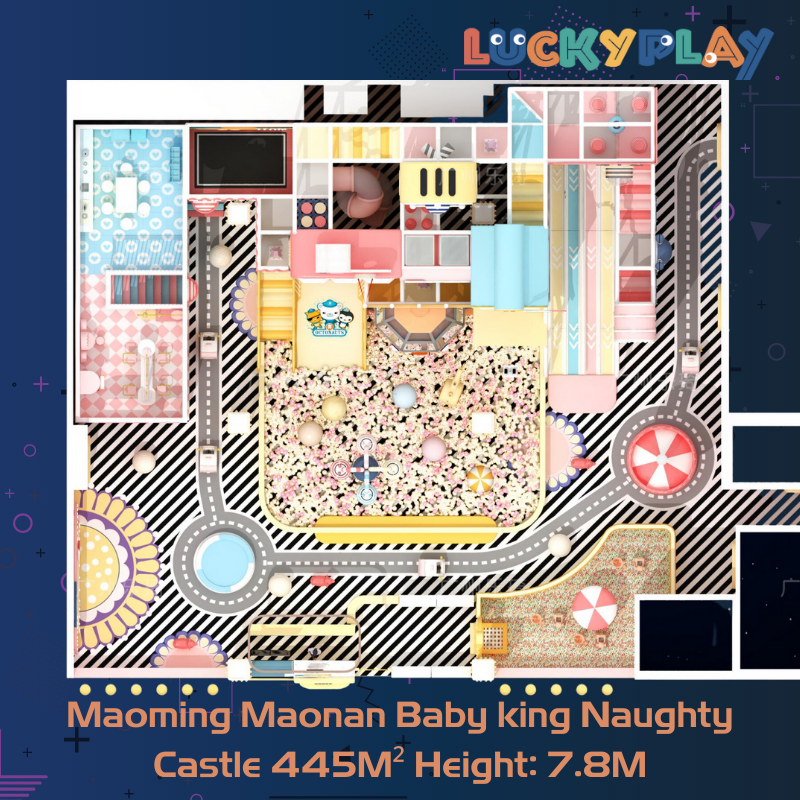 445M² Fully Customised Baby king Naughty Castle