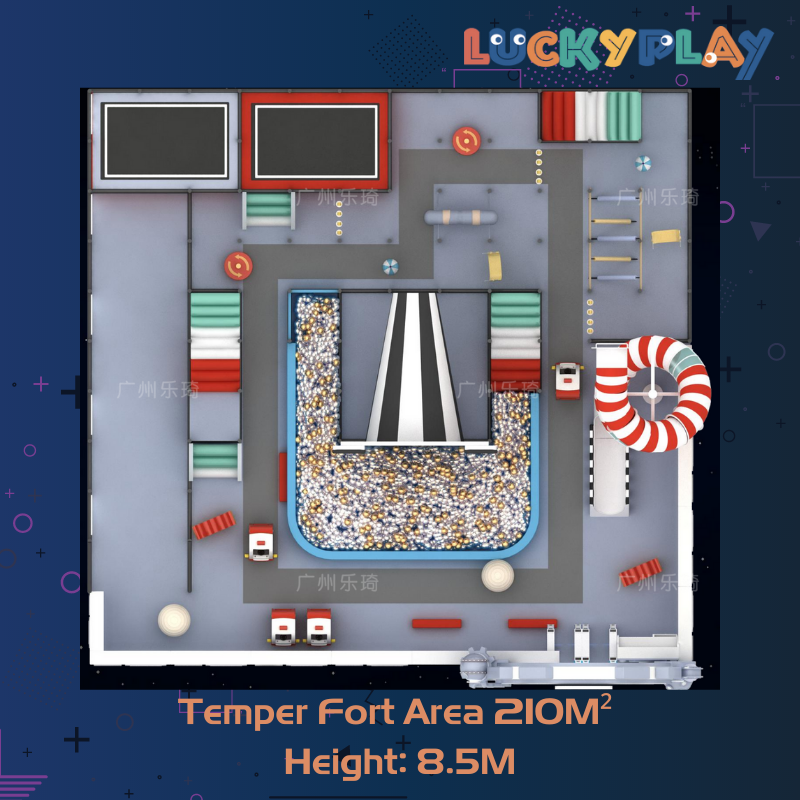 210M² Indoor Play Zone Modern Design