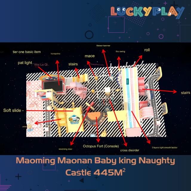 445M² Fully Customised Baby king Naughty Castle