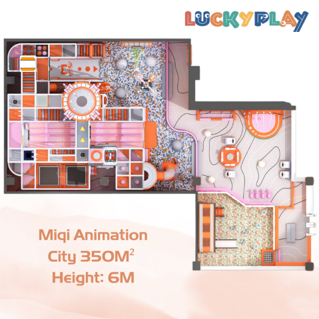 350M² Animation City Customised Indoor Playground