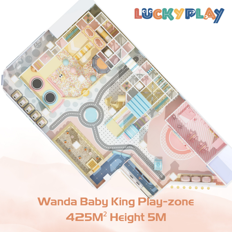 425M² Macarron Theme Fully Customisable Indoor Playground