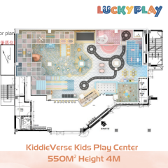 550M² Custom Design KiddieVerse Kids Play Center