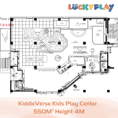 550M² Custom Design KiddieVerse Kids Play Center