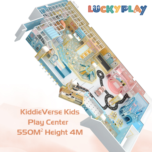 550M² Custom Design KiddieVerse Kids Play Center