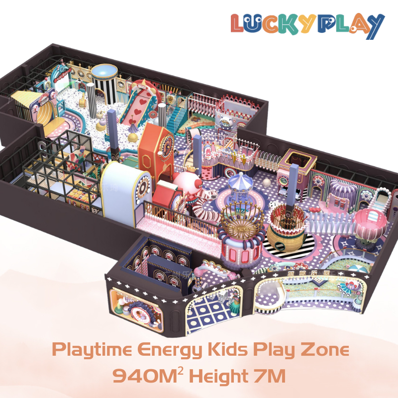940M² Large Playtime Energy Kids Play Zone