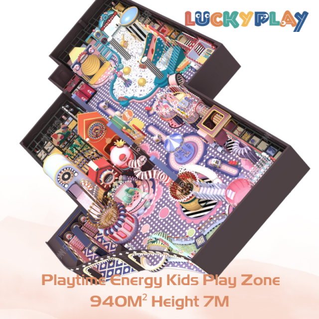 940M² Large Playtime Energy Kids Play Zone