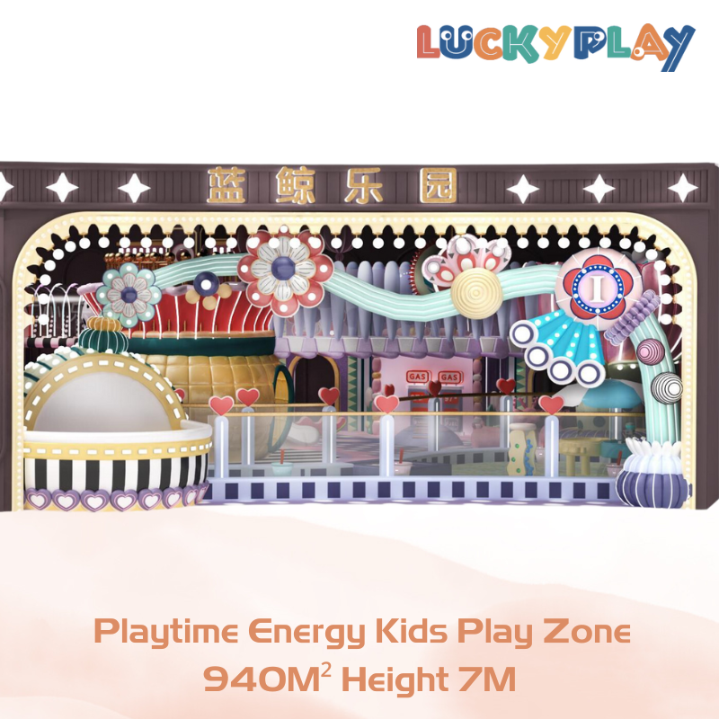 940M² Large Playtime Energy Kids Play Zone