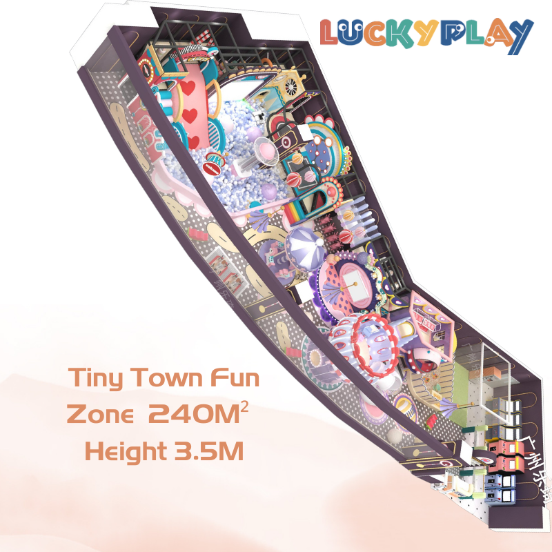 240M² Fully Customised Indoor Tiny Town Fun Zone