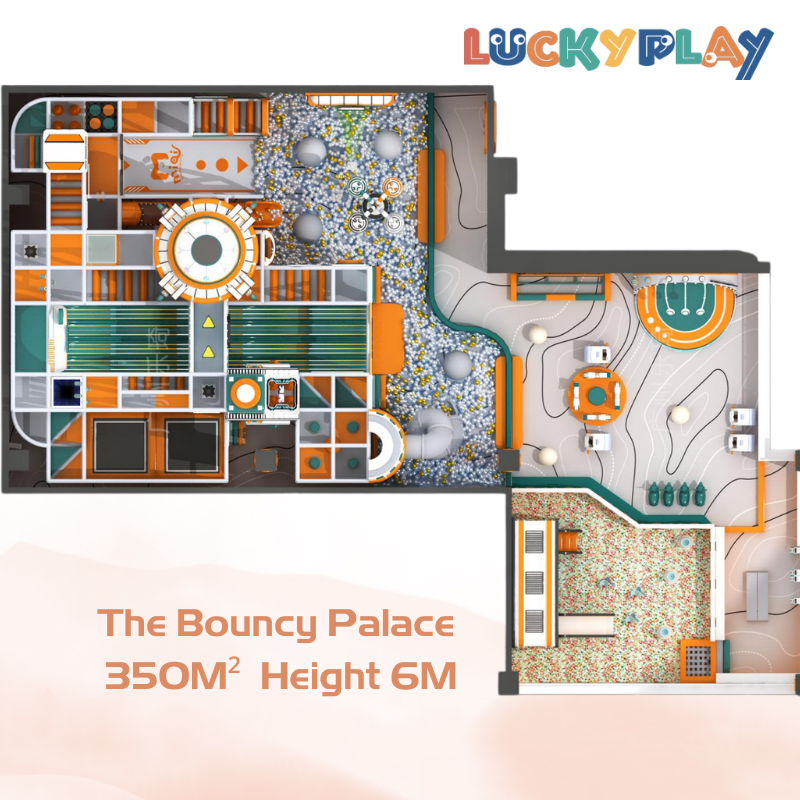 350M² Attractive Design The Bouncy Palace