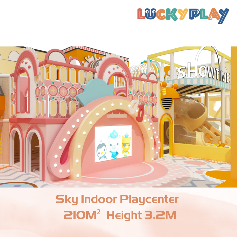 290M² Macaroon Theme Castle Garden Kids Paradise