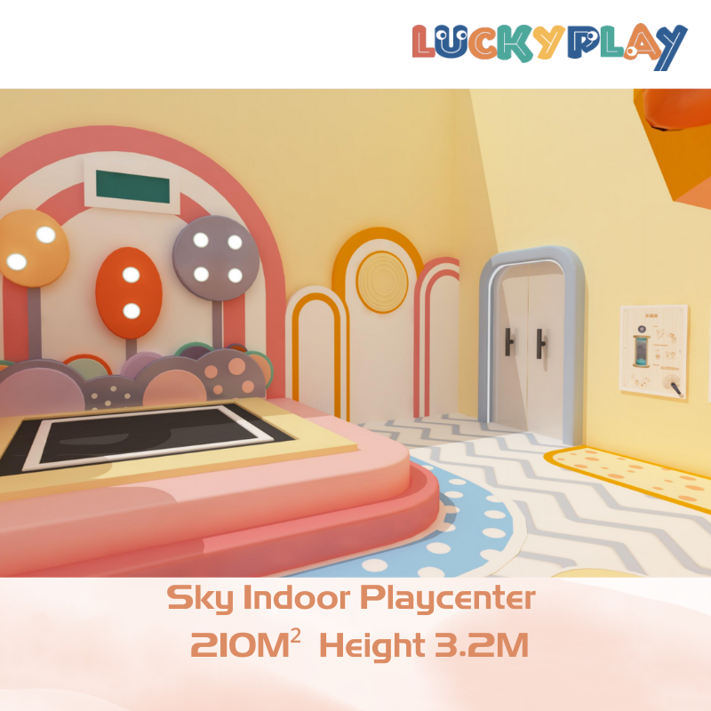 290M² Macaroon Theme Castle Garden Kids Paradise