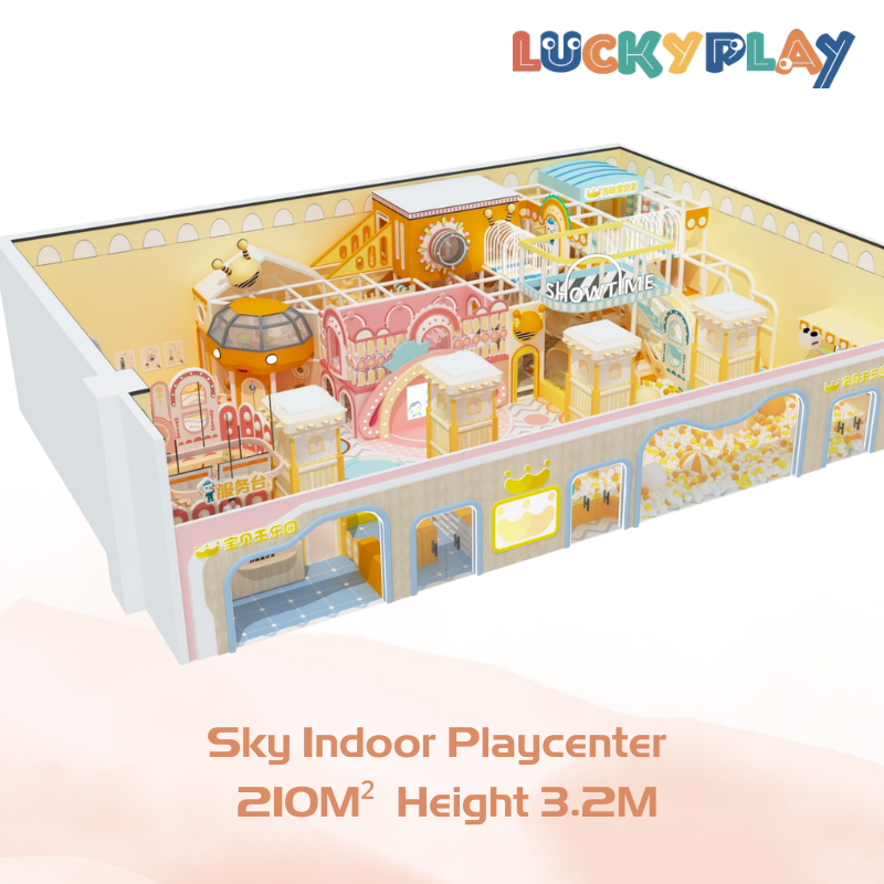 290M² Macaroon Theme Castle Garden Kids Paradise