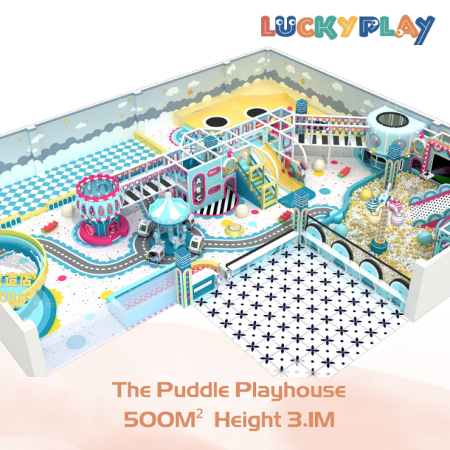 500M² The Puddle Playhouse Safe Playground for Kids