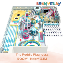 500M² The Puddle Playhouse Safe Playground for Kids