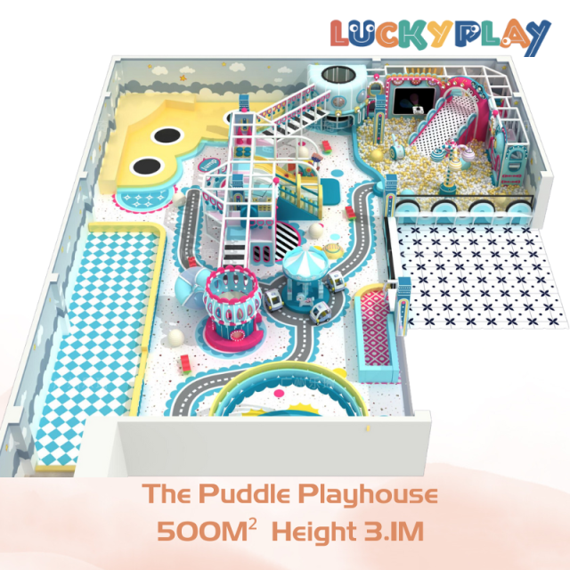 500M² The Puddle Playhouse Safe Playground for Kids