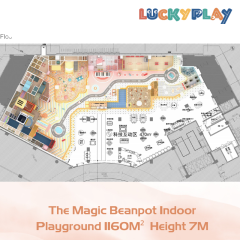 1160M² Multiple play ability Magic Beanpot Indoor Playground